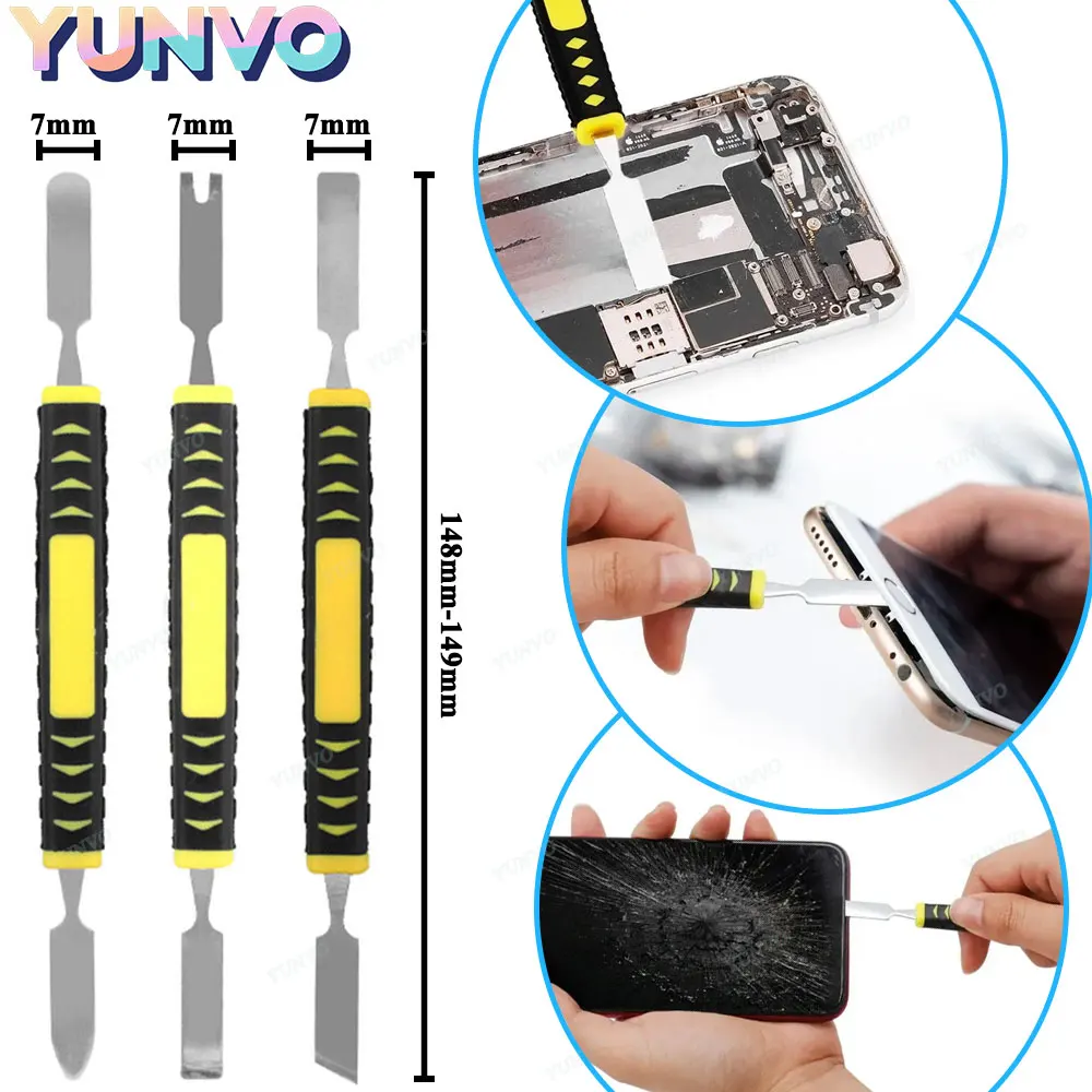 3-in-1 Moble Phone Repair Tools Hardened Claw Double Headed Pry Bar for Mobile Phone Tablet Battery Screen Frame Disassembly