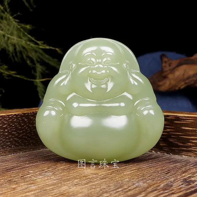 Handmade Double-Sided Fashionable And Elegant Pendant Women, Large Belly Maitreya Buddha Necklace