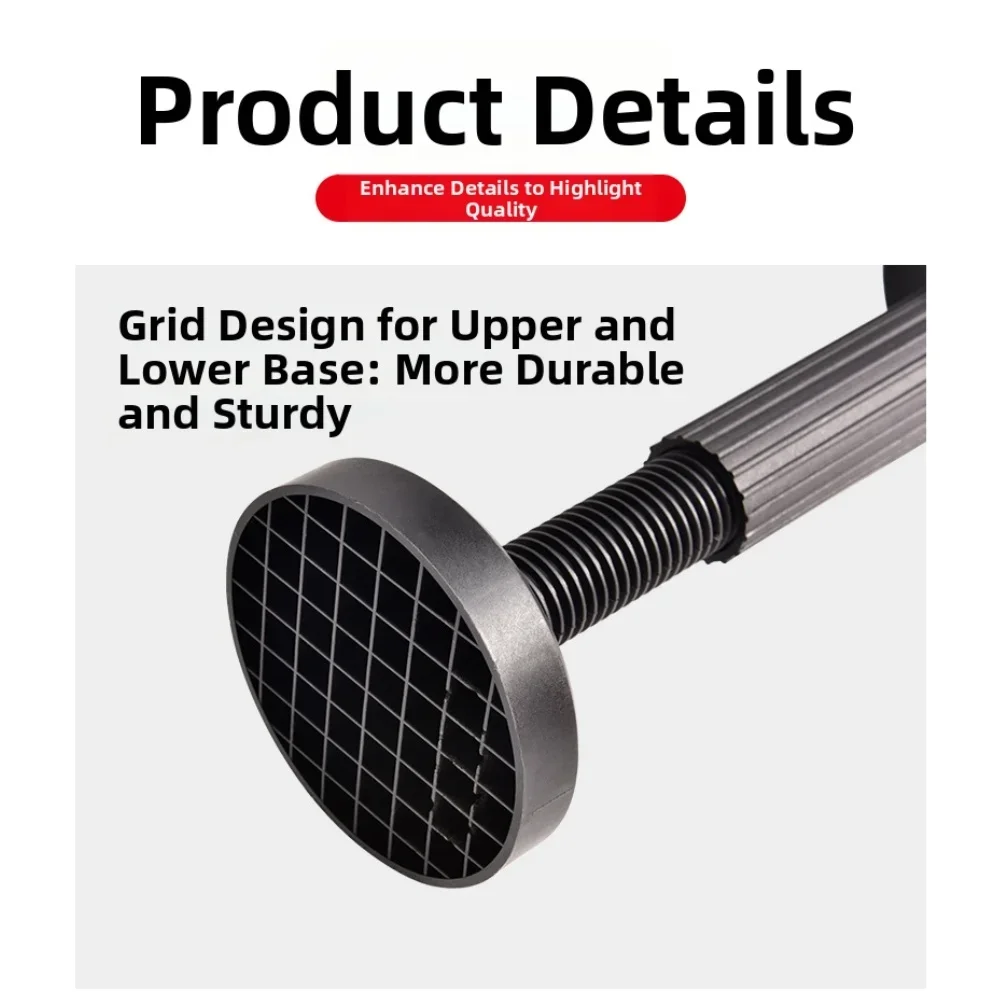 

Adjustable Telescopic Bathroom Cabinet Support Bracket, Heavy-Duty Lifting Rod 18–45cm Support Rod Bracket Easy Installation