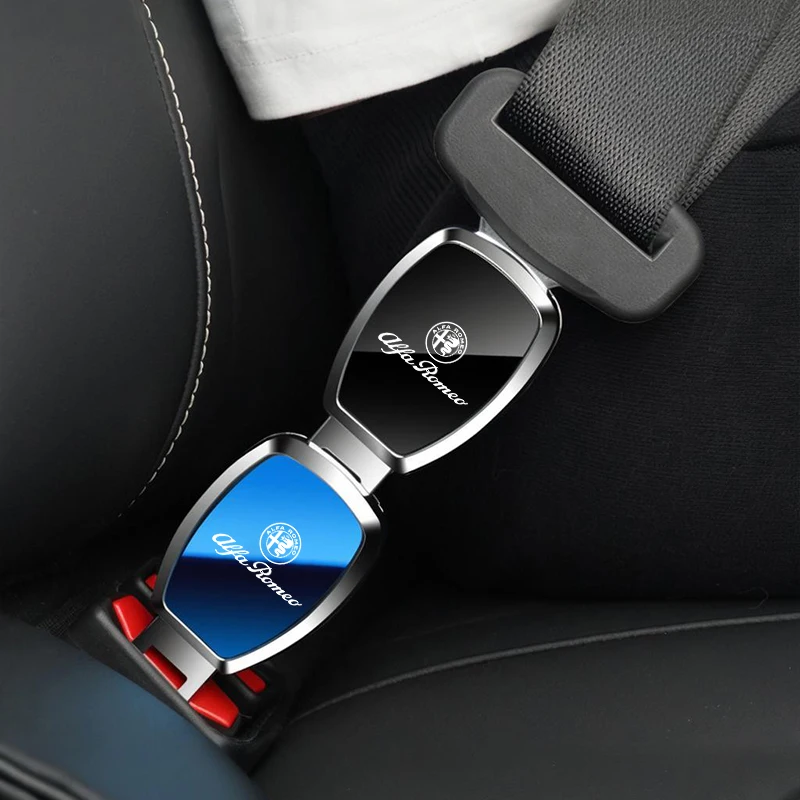 Car Accessories Seat Safe Belt Lock Buckle Plug Extender For Alfa Romeo Giulia Stelvio Junior Tonale 33 Stradale 4C Giulietta