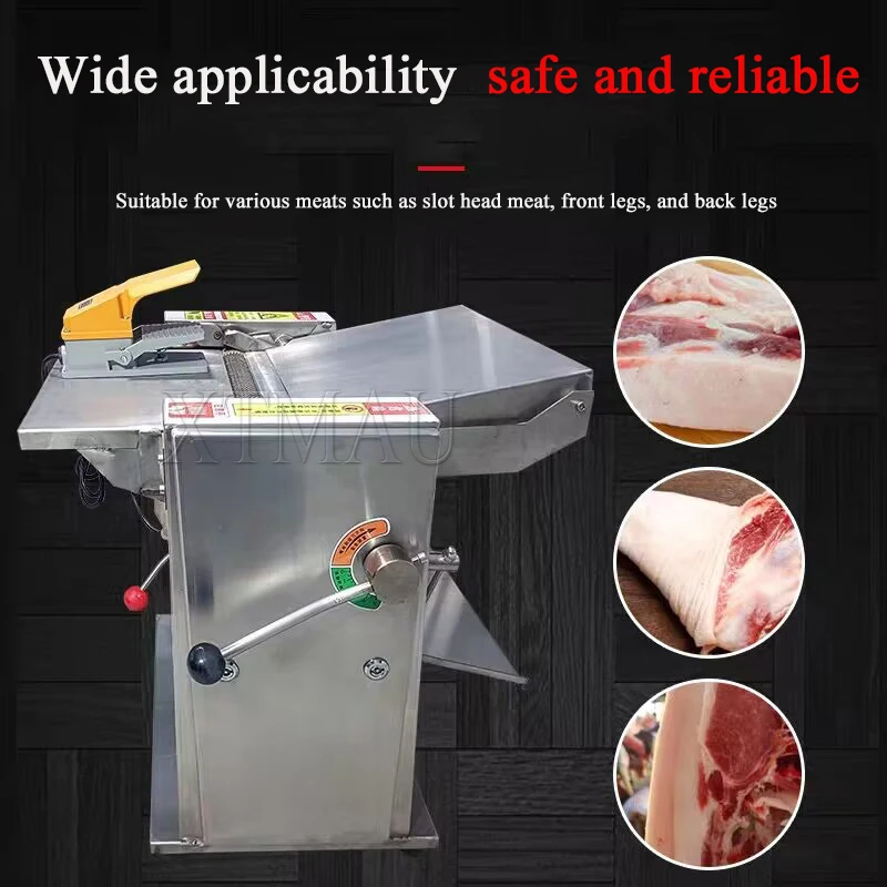 220V 280MM Blade Length Commercial Pig Skin Removal Machine Pork Skin Cutting Machine For Restaurant