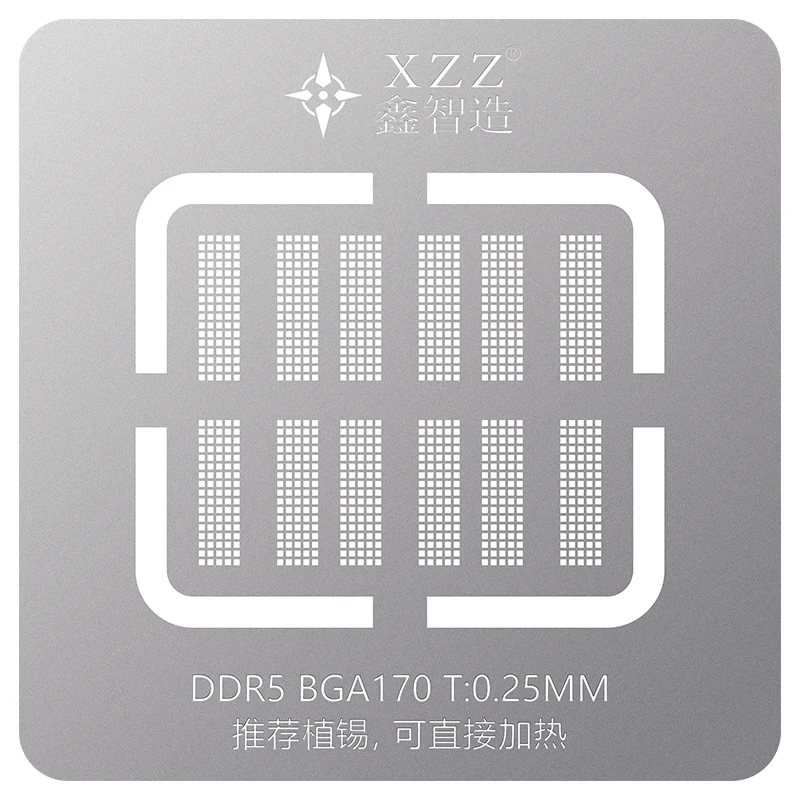 XZZ Memory Particle Chips, Magnetic BGA Reballing, Tin Planting Platform, BGA170, BGA180, BGA190, IC Solder Template