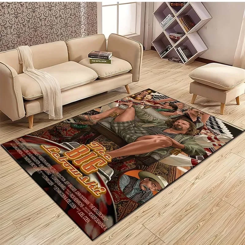 The Big L-Lebowski Pattern Carpet Kitchen MatEntrance Doormat Bedroom Floor Decoration Living Room Carpet Bathroom Anti-slip Rug