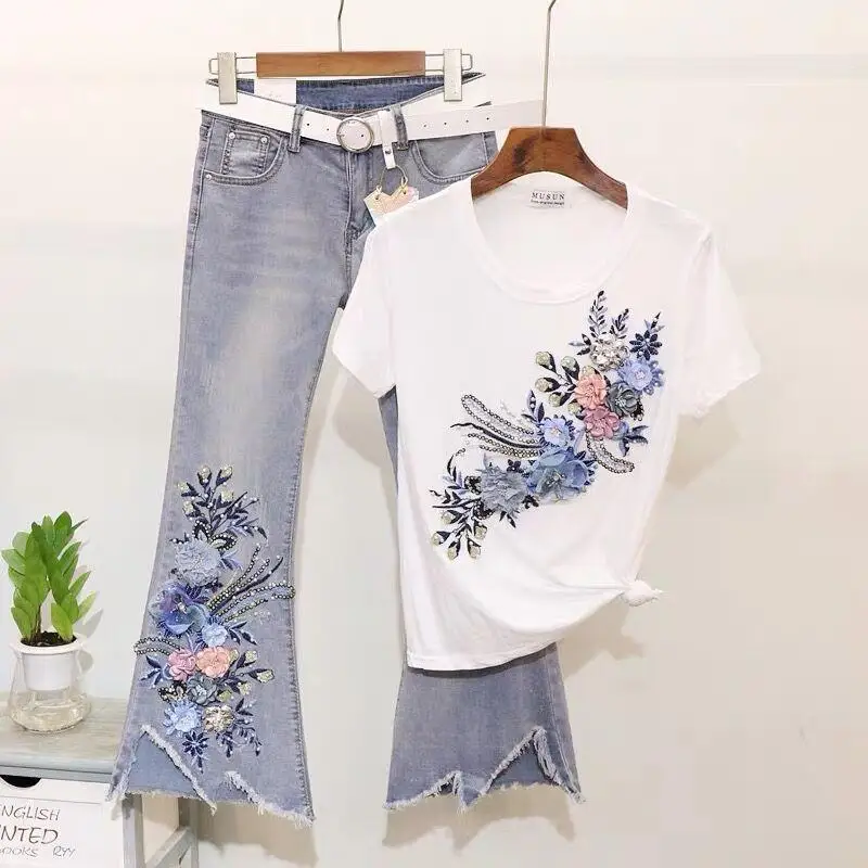 [NEW]DIY Embroidered Patches Big Floral Embroidery Patches Long String Flowers Clothes Iron On Patch Decor