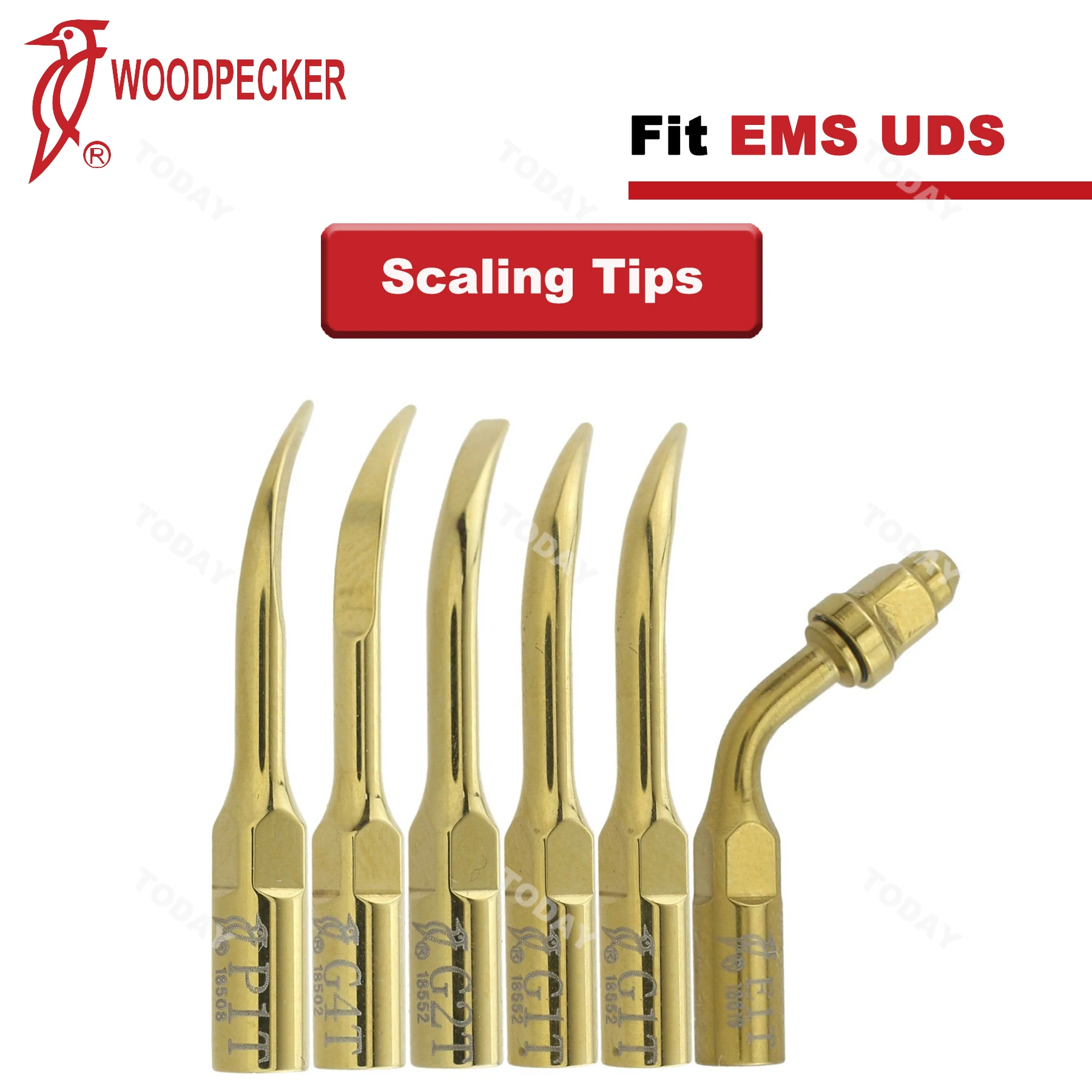 Woodpecker Dental стоматологический ультразвуковой пьезоэлектрический скейлер Tips для Endo Fit EMS UDS, наконечник скалера G1T G2T E1T G4T P1T стоматологические инструменты