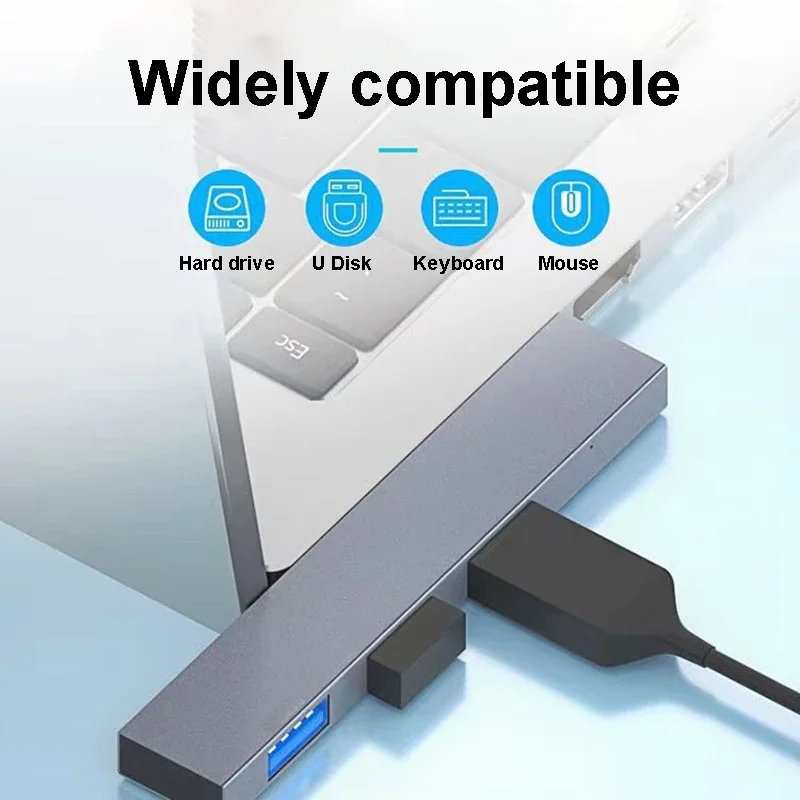 New USB C HUB 3.0 Type C 4 Port Multi USB Splitter OTG Adapter For Xiaomi Lenovo Macbook Pro 15 Air Pro Computer Accessories
