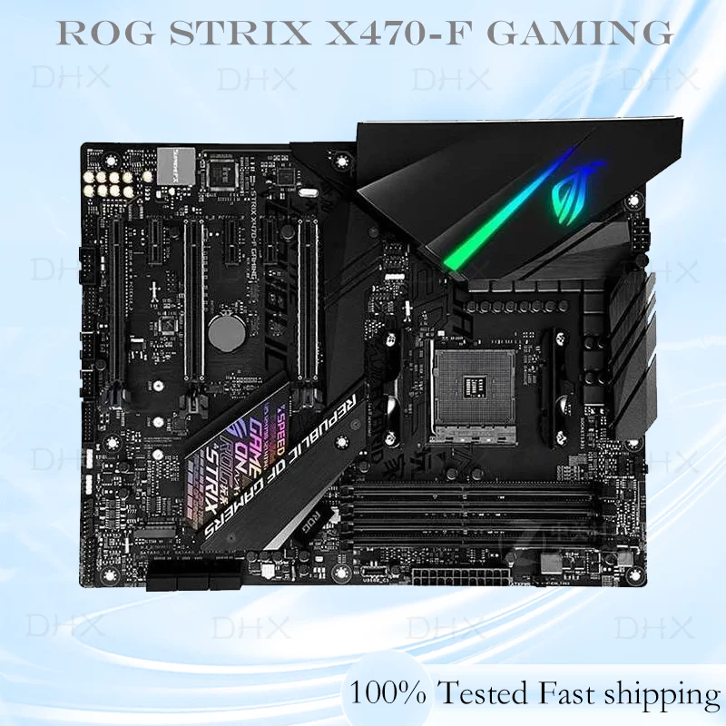For ROG STRIX X470-F GAMING Motherboard 64GB HDMI M.2 Socket AM4 DDR4 ATX X470 Mainboard 100% Tested Fully Work be Fast shipping