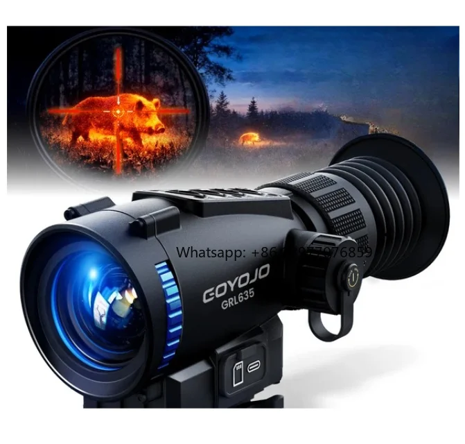 GRL635 640x512 35mm Lens Thermal Scope 4X Optical Zoom 12um 55Hz High Sensitivity Thermal Imaging