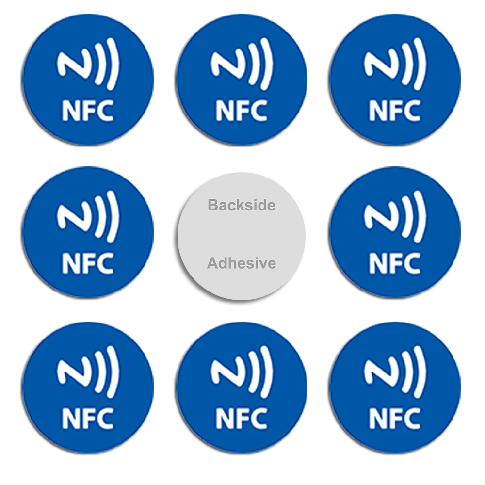 Programmable NFC Tag NTAG215 13.56MHz Universal Smart Devices NFC Chip Sticker 504 Bytes Personal Automation TagMo PVC Coin Tags