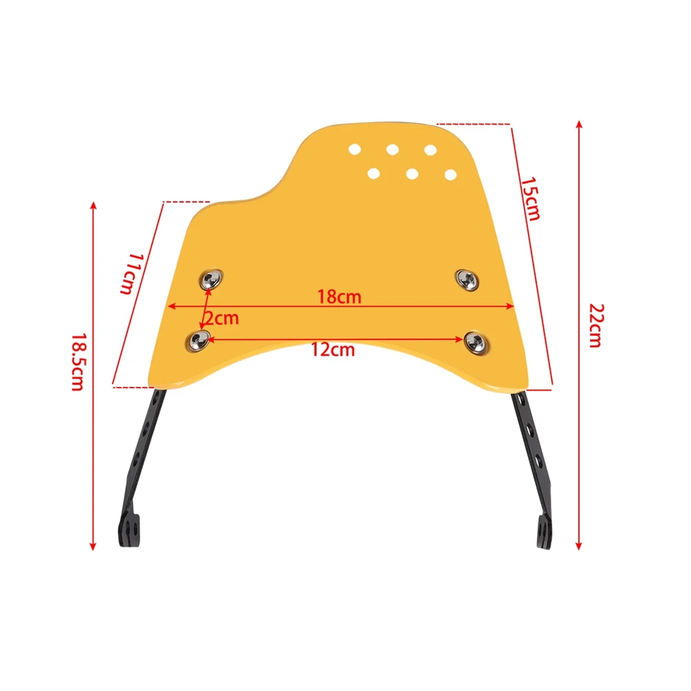 Universal Motorcycle Windshield Windscreen Wind Deflector Round Headlight For Husqvarna For Yamaha XSR For Royal Enfield Triumph image 5