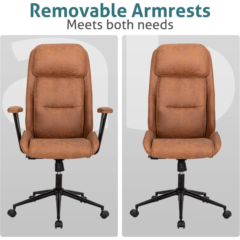 Ergonomic Home Office Desk Chair with Lumbar Support,Modern Reclining Office Chair,High Back Swivel Rolling Task Computer Execut