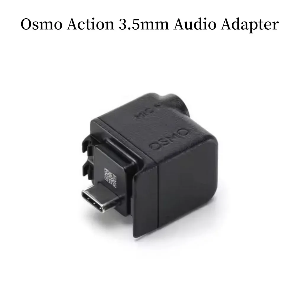 

Original Osmo Action 3.5mm Audio Adapter Supports 3.5mm Microphone Audio Input for DJI Osmo Action 5 Pro/ Action 4