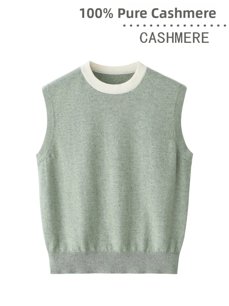 

Pure Camere Women's round Ne Vest Loose Faionable Simple Versatile Layering Tank Top Commute Sle Regular Fit Long Sve