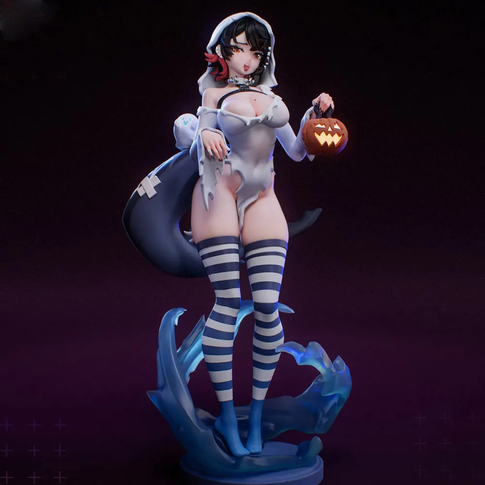 1/24=75mm--1/8=250mm Anime Character Statue GK Miniature 3D Printed Gray Model Figurine DIY Doll Model Unassembled And Unpainted
