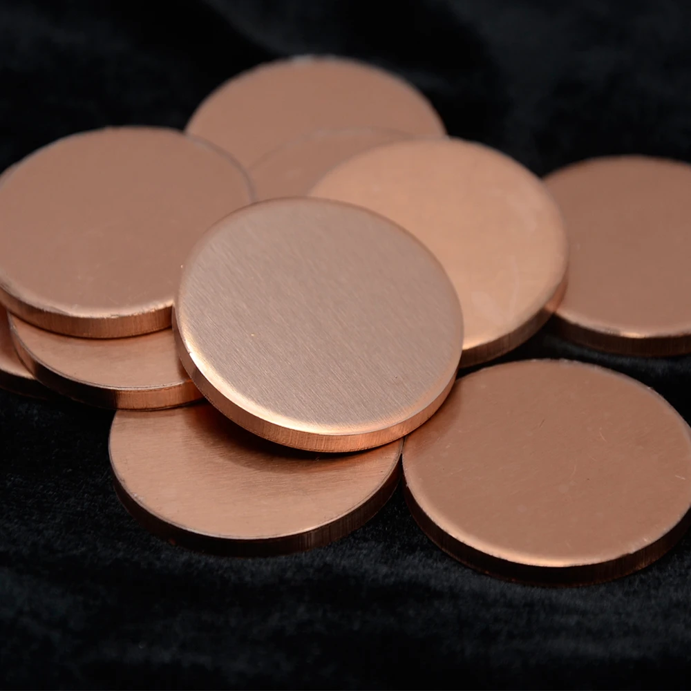 

5pcs 1.25" Copper Disc Blanks for Metal Stamping and Engraving Golf Ball Markers