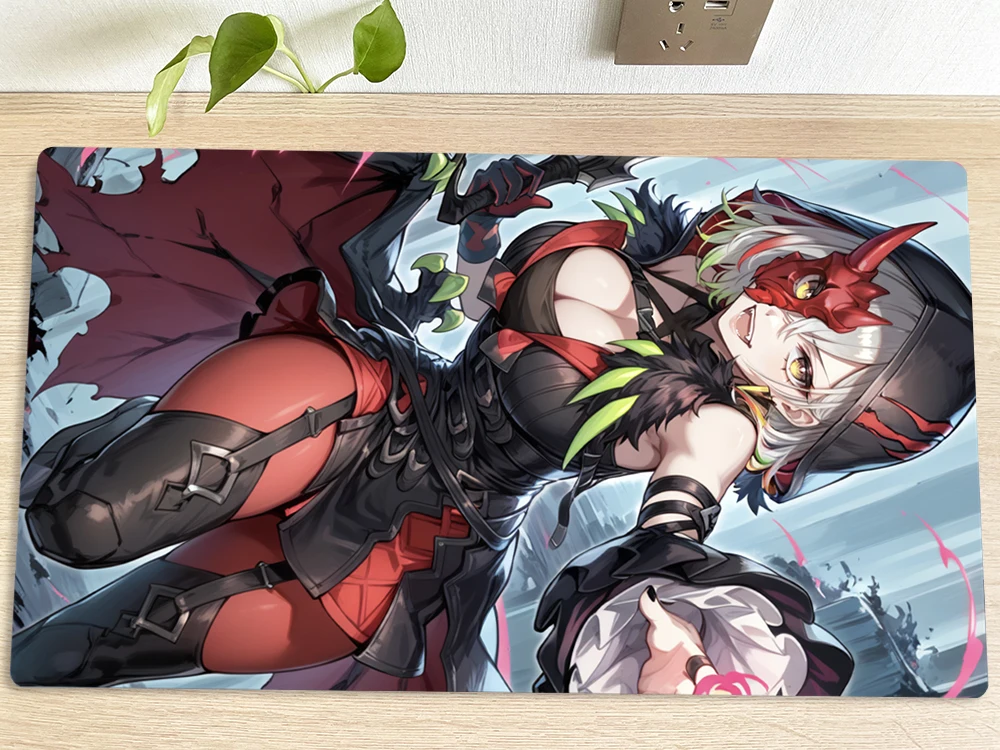 

YuGiOh Girl Table Playmat Diabellstar the Black Witch TCG CCG Коврик для торговых карточных игр Коврик для мыши Игровой игровой коврик Коврик для мыши