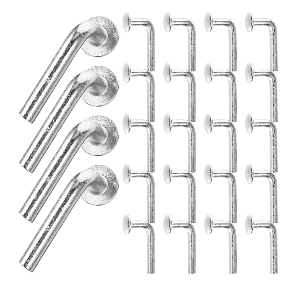 50Pcs Pallet Rack Safety Bolt Galvanized L-Shaped Drop Pin for Industrial Heavy Duty Shelving Warehouse Racking Secure Fix