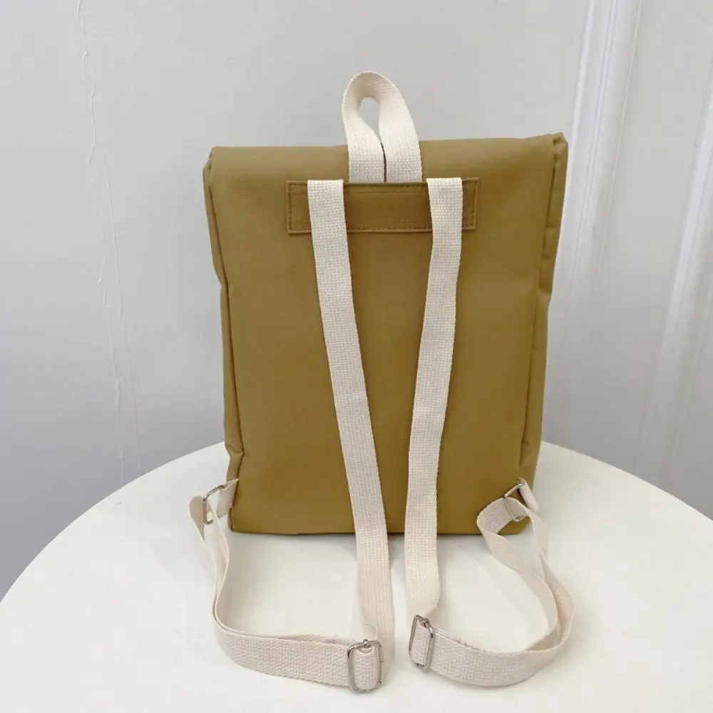 Cool Lightweight Square Canvas School Bag Large Capacity Leisure Gfsn Girl Backpack Durable Canvas College Student