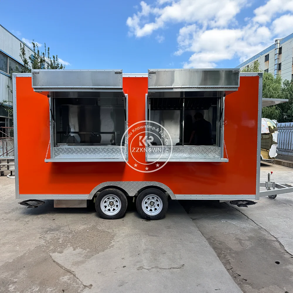 

DOT Concession Mobile Coffee Truck Bbq Pizza Food Trailer Snack Cart Custom Kitchen Food Truck Full Kitchen Equipment