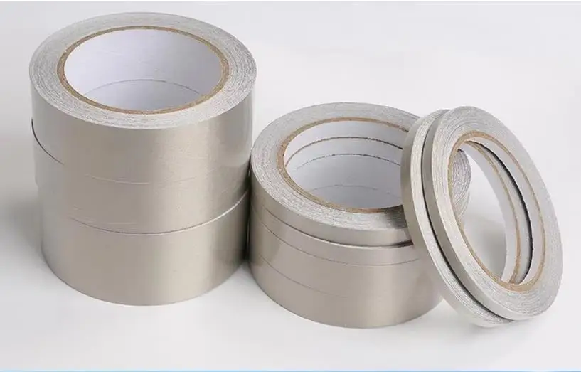 Metal Conductive Adhesive Tape,Anti-radiation Anti-interference Strip.Electronic Circuit Board Conductive Cloth.EMI EMF Shelding