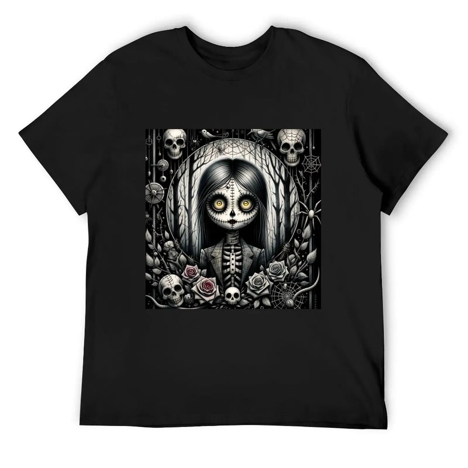 Alexandra Gothic Doll Design T-Shirt oversized t shirt oversized graphic tee designer t shirt men