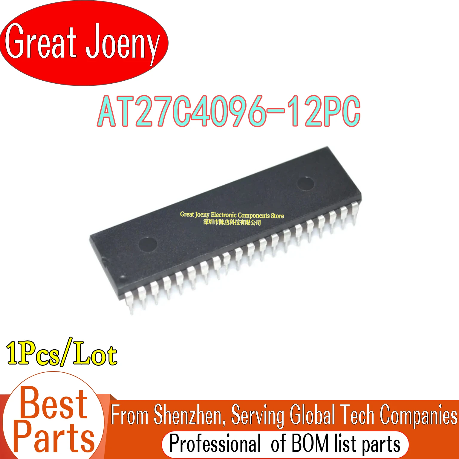 

100% New AT27C4096-12PC AT27C4096 IC Chipset DIP-40