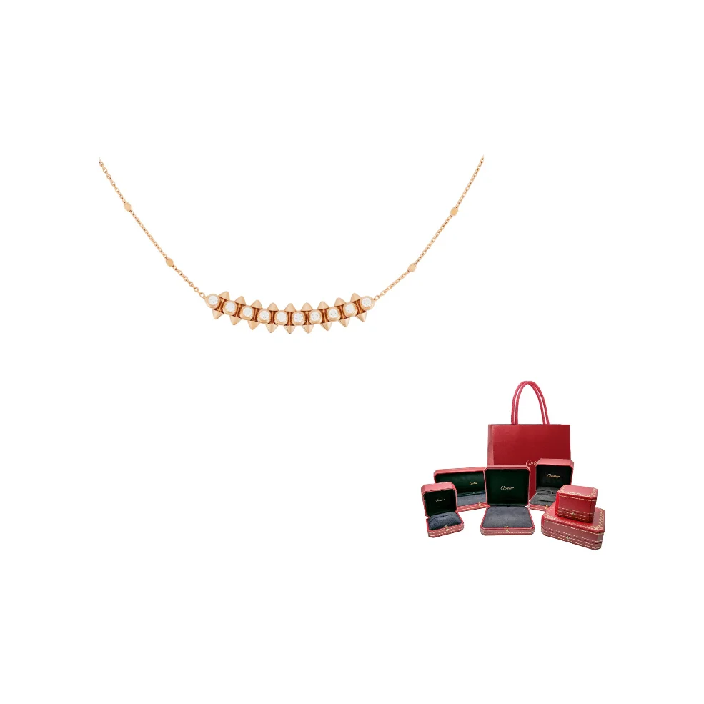 CARTIER CLASH DE CARTIER 18K Rose Gold Necklaces Unisex Rose Gold N7424312