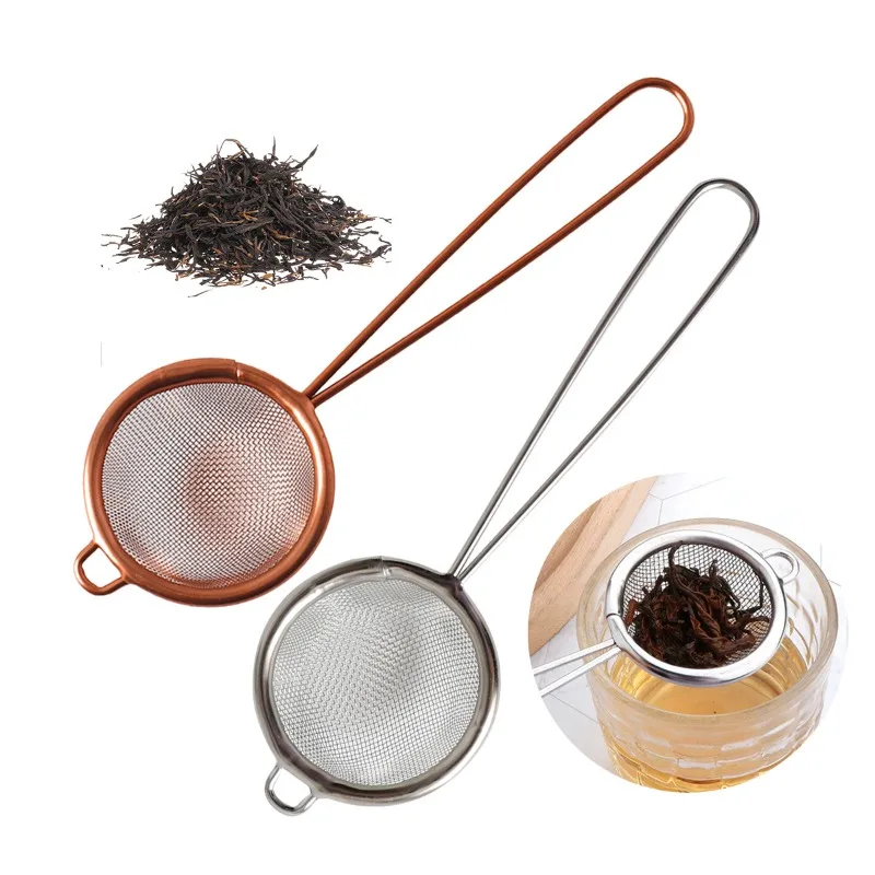 

Stainless steel mini fence kitchen baking dusting screen powder sieve tea residue filter screen leakage cocktail leakage