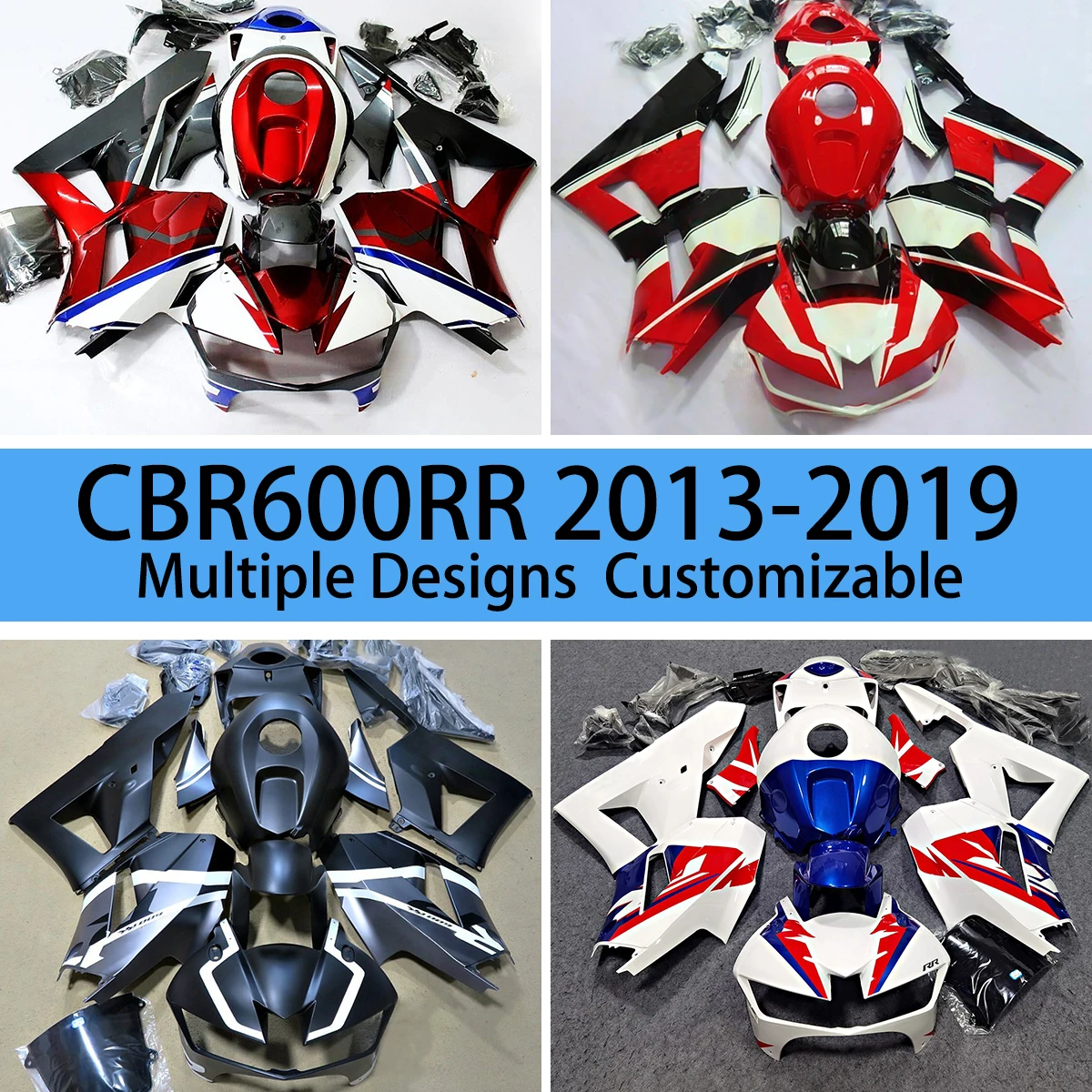 For HONDA CBR600RR 2013 2014 2015 2016 2017 2018 2019 Injection Fairing Kit CBR 600RR Motorcycle Aftermarket Fairings