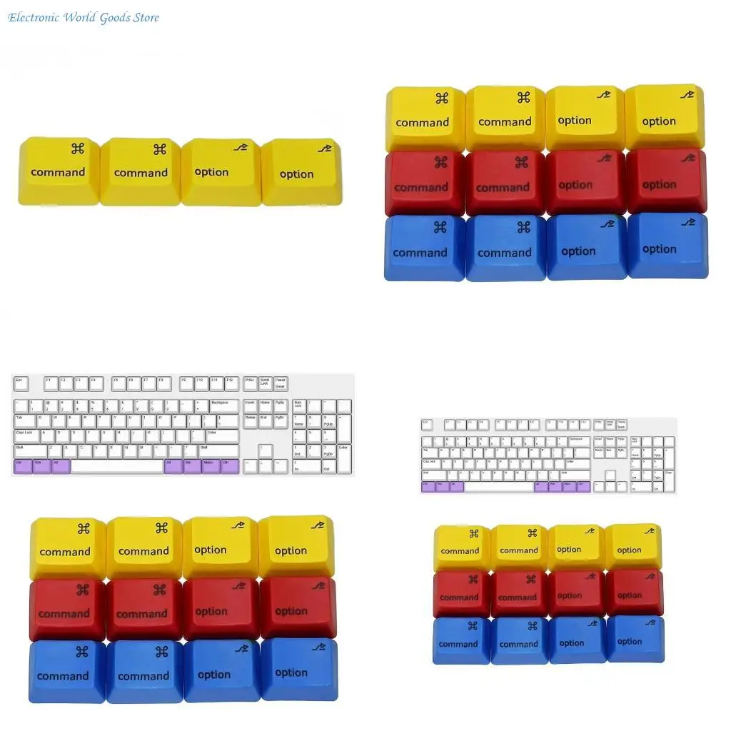 A3PD OEM Keycap 4PCS For Mechanical Keyboard Cherry MX Switch For MacOS Keycaps