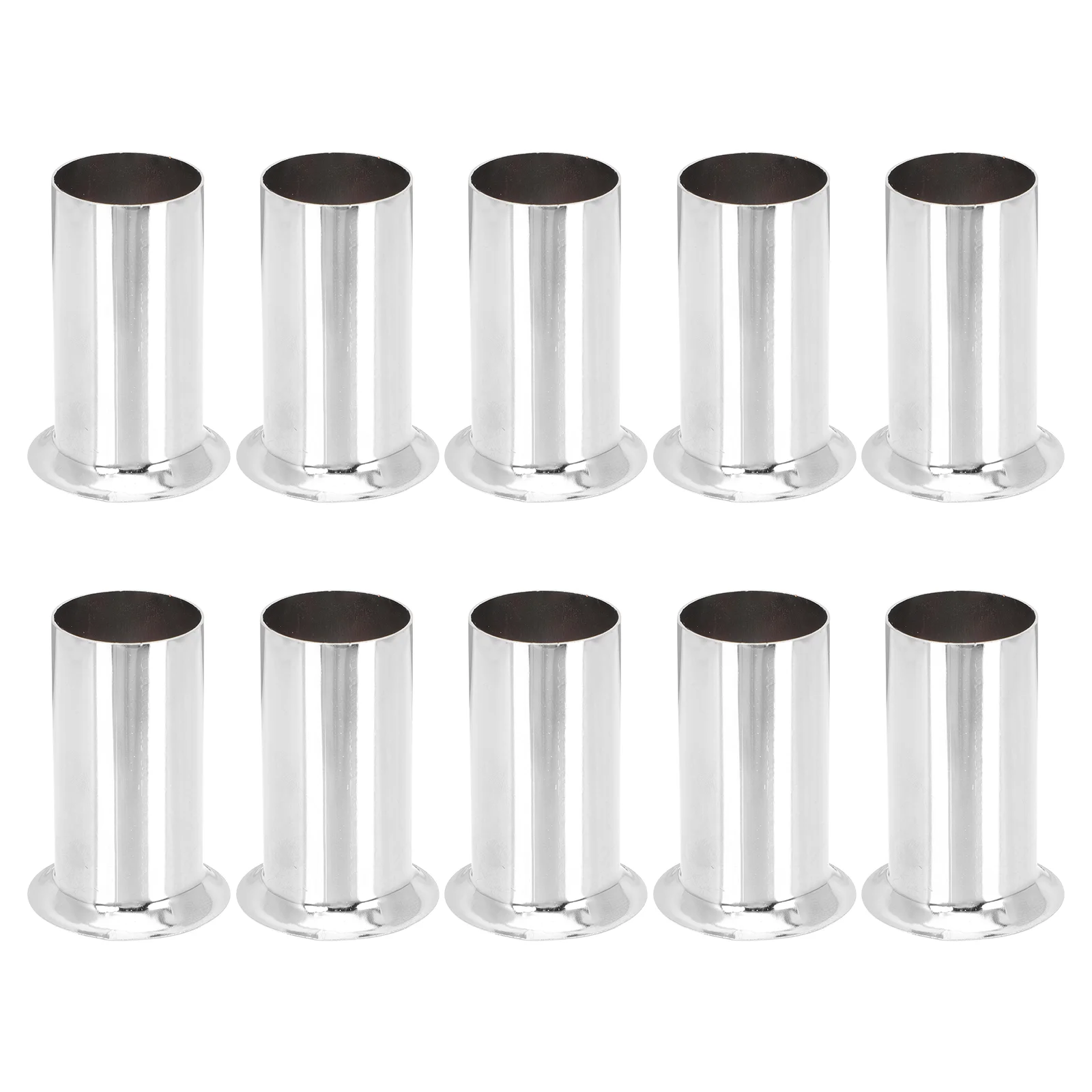 10 Pcs Chandelier Casing Holder Crystal Flanging Sleeve Accessories Iron Lamp Tube Lighting Parts Cherry Pitter Base