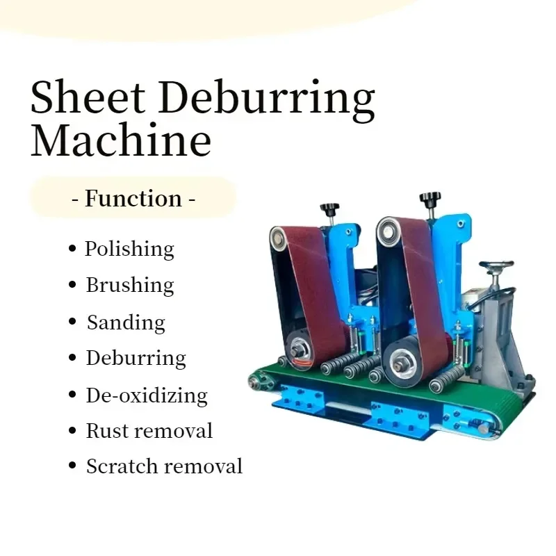 

High Quality Metal Plane Polishing Machine Steel Double Sand Sanding Dust Machine Deburring Belt Sanding Machine
