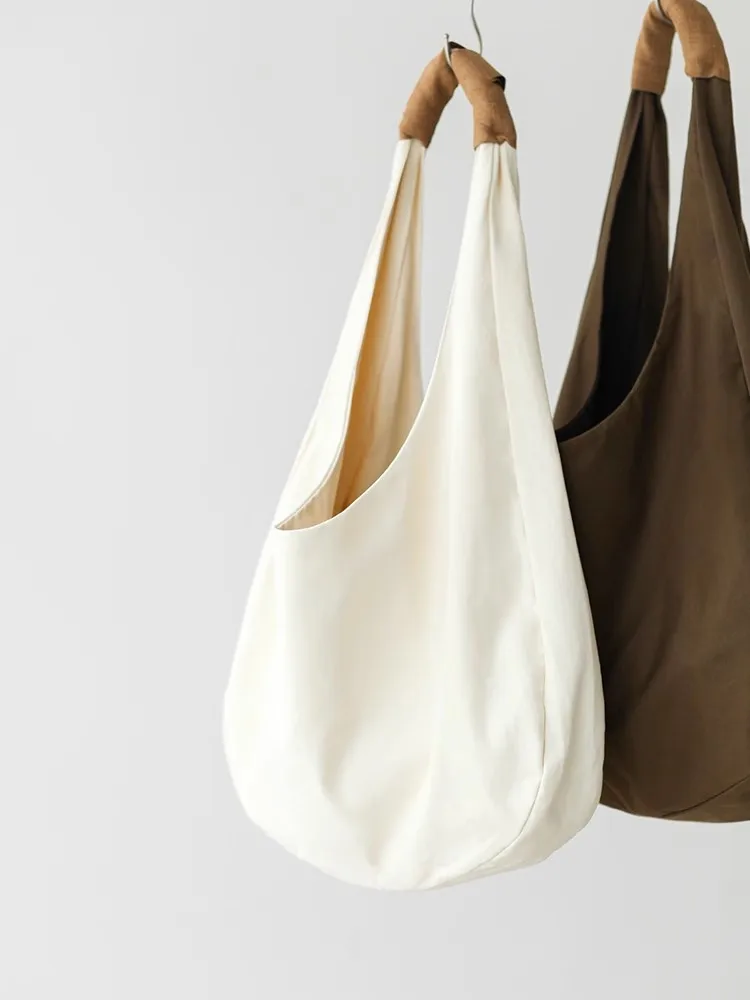 

Japanese Style Niche Design Canvas Bag for Women 2025 New Casual Single Shoulder Crossbody Large Bags