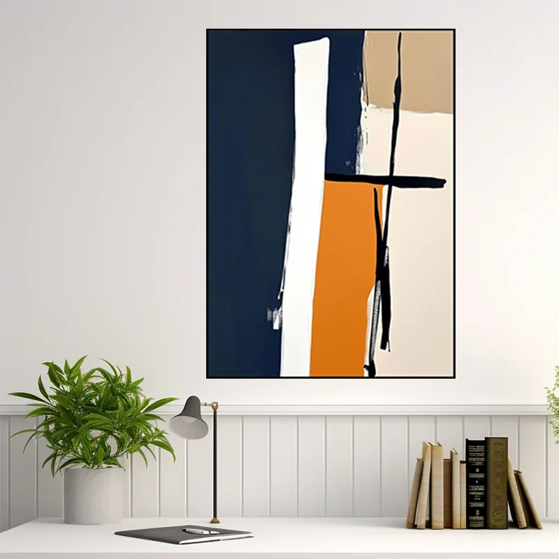 

High End Dark Color Pure Hand-Painted Oil Painting Living Room Corridor Decoration Paintingroom Entrance Wall Art Hanging Chart