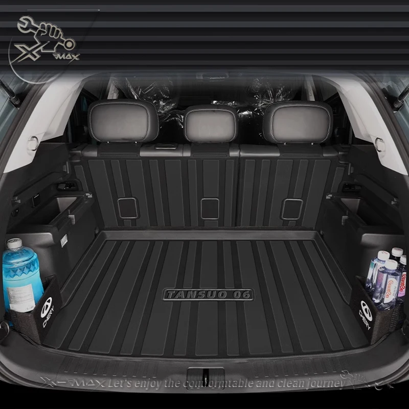 For Geely COOLRAY BINRAY COOL 2018-2024 Custom Fit Car Trunk Mat All Season Black Cargo Mat 3D Shaped Laser Measured Trunk Liner