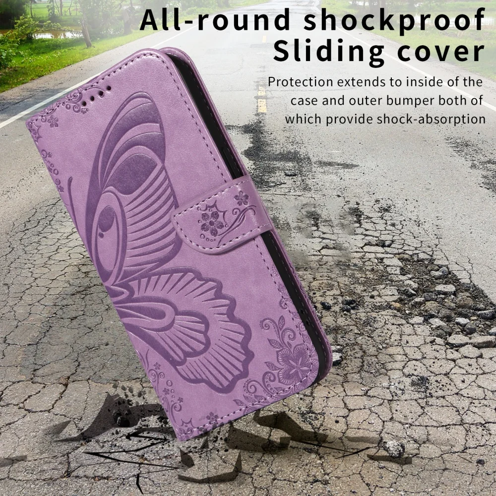 حقائب المحفظة حافظة هاتف قابلة للطي لهاتف Oneplus Nord 5 4 CE 5 2 4 Nord CE 2 3 4 Lite أغطية جلد مغناطيسية مطبوعة على شكل فراشة