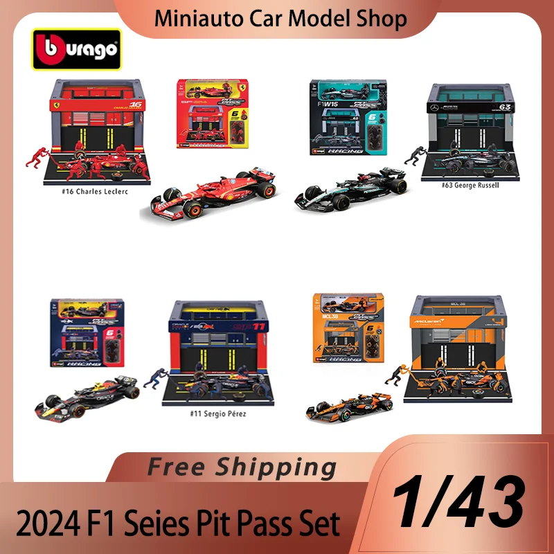 new-in-stock-bburago-1-43-2025-f1-series-pit-pass-set-alloy-miniature-red-bull-rb21-ferrari-sf25-mcl39-benz-w16-toys-kids-gift