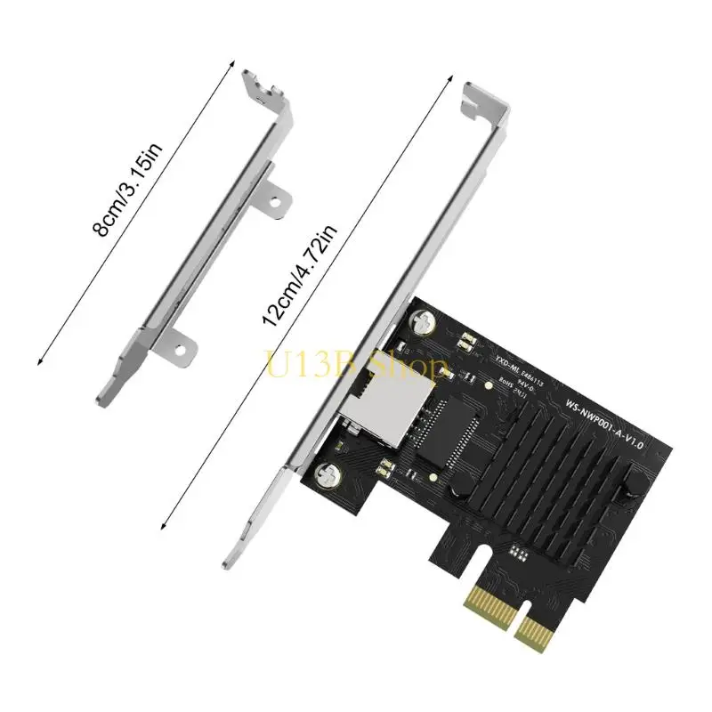 Actualizaciones red U13B con tarjeta Ethernet PCIe 1GBPS, LAN RJ45 para PC escritorio, instalación fácil
