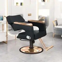 Salon Makeup Barber Chair Hairdressing Swivel Recliner Hair Cutting Styling Chair Trolley Chaise Coiffeuse Beauty Furniture