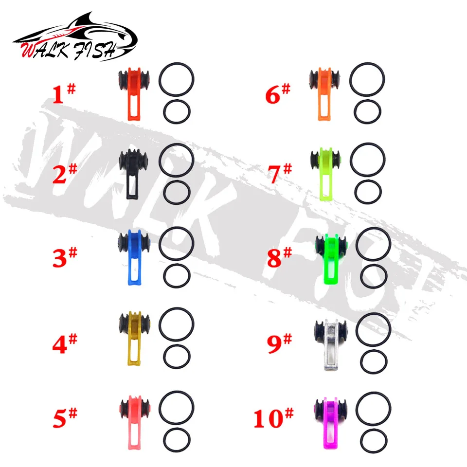 WALK FISH 10PCS Plastic Fishing Hook Keeper for Fishing Rod Pole Fishing Lure Bait Holder Chub Carp Easy-Fishing Tackle Hooks image 2