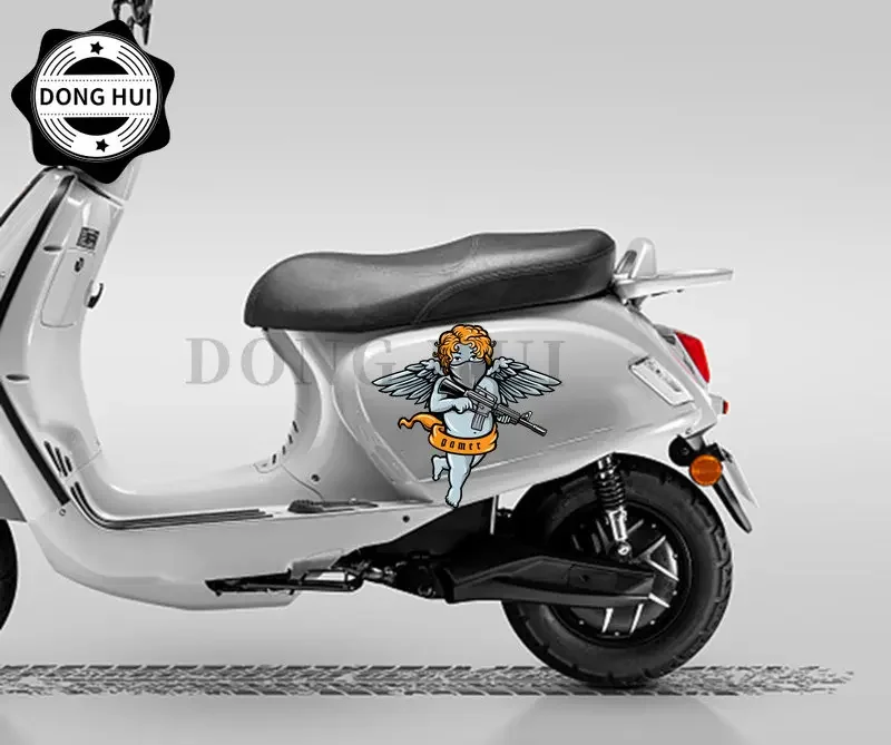 ملصق مزخرف لعربة الأطفال ملصقات Angel Baby ملصقات كيوبيد للدراجات النارية على الطرق الوعرة وخوذة الثلاجة والكمبيوتر المحمول PVC