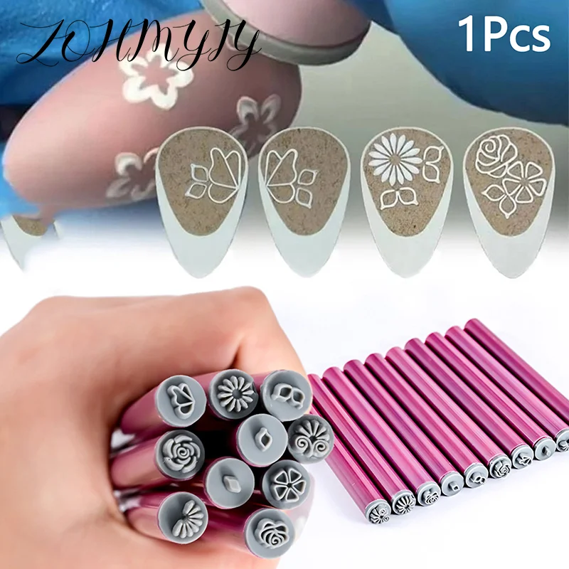 1Pcs Nail Art Stamp Pen Floral Butterfly Patterns Stamper Printer Nail Art Stamping Plates Tools Nail Supplies For Girls