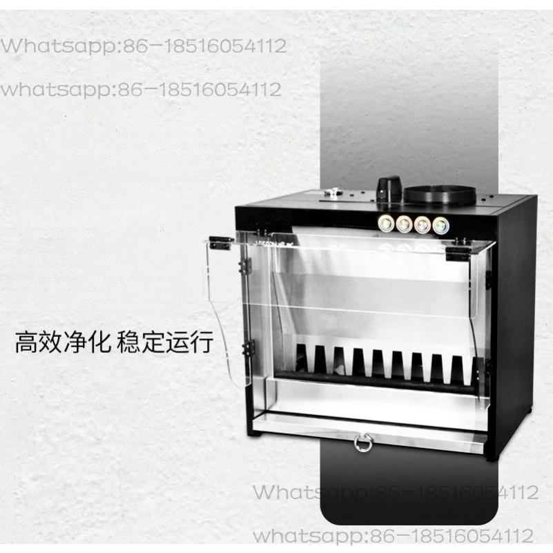 Water Curtain Box Negative Pressure Stainless Steel Spraying Box Water Curtain Exhaust Table