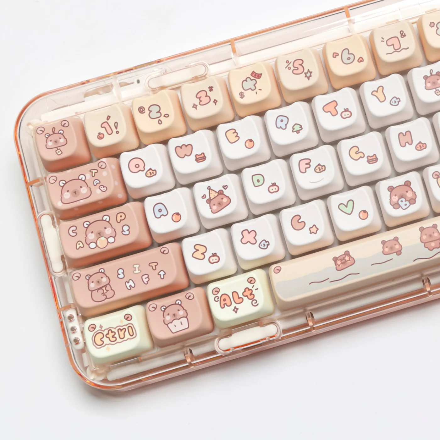 Capibala keycap MAO highly cute MAC heat sublimation Ningzhi HI75 HI8 99 104 F87