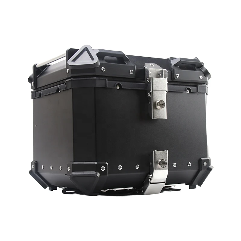 45L Durable Lightweighcycle Aluminum Alloy Top Box Case with Universal Fitment for Retrofit/Upgrade