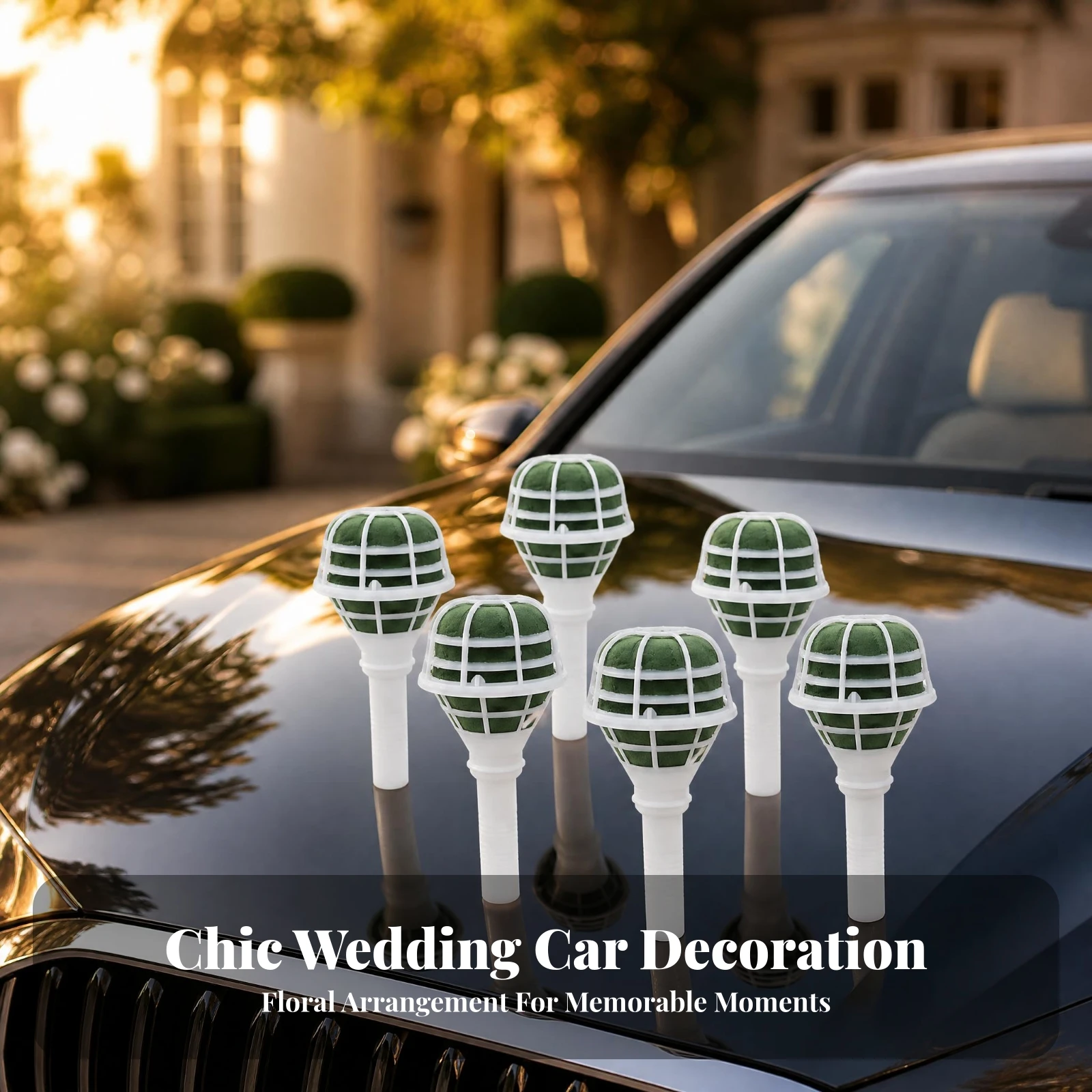 6 Pieces Foam Bouquet Holder Wedding Supply Reusable - view 3