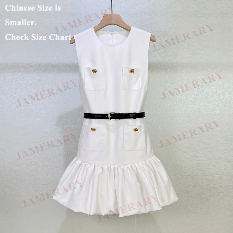 Elegancka Letnia Satynowa Krótka Sukienka Damska Dwurzędowa Bez Rękawów Suknia Balowa Ołówkowa Mini Sukienka Wieczorowa Damski Pasek