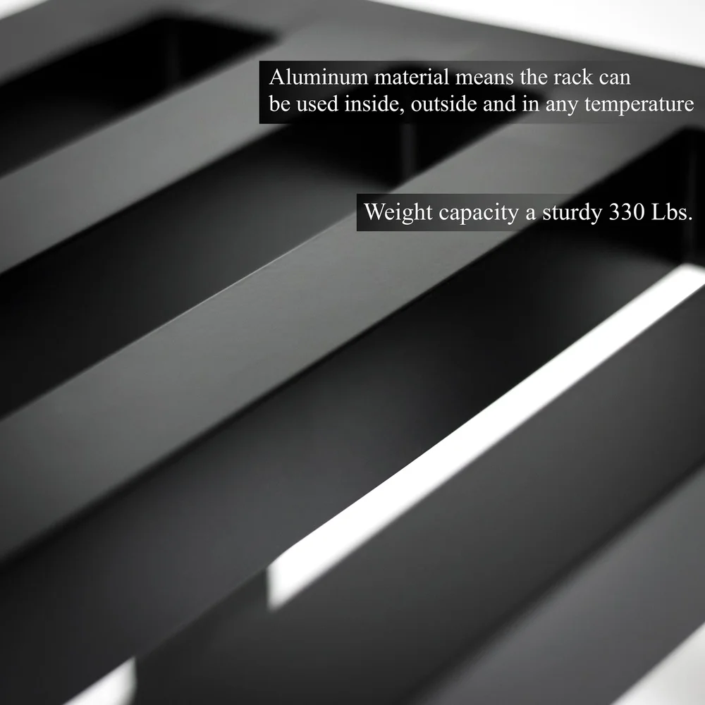 Aluminum Dunnage Rack Pallet Rack 330lb Capacity Portable Heavy Duty Storage Solution Warehouse Garage Restaurant Use