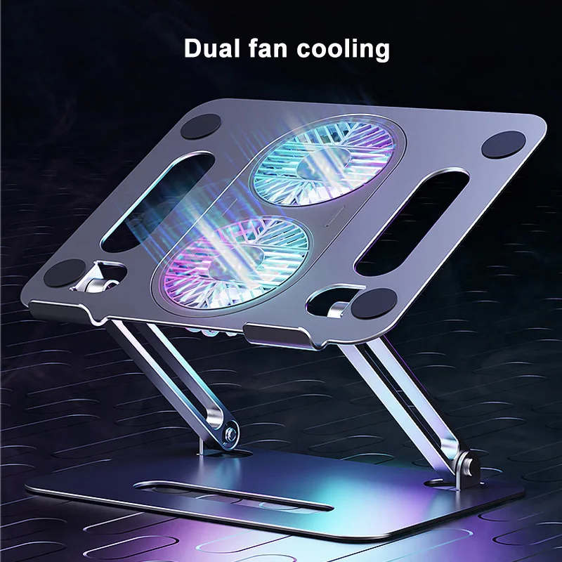 Laptop Stand with Cooling Fan for IPad Tablet Bracket Gamer IPad Notebook Holder Support Macbook Gaming Laptop Accessorie Stand