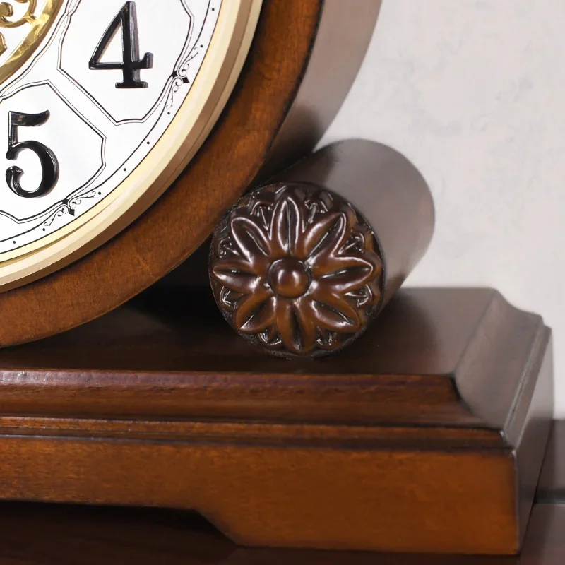 Europe Solid wood retro clock Tell the time Quartz clocks and watches battery powered classy home decor office clock